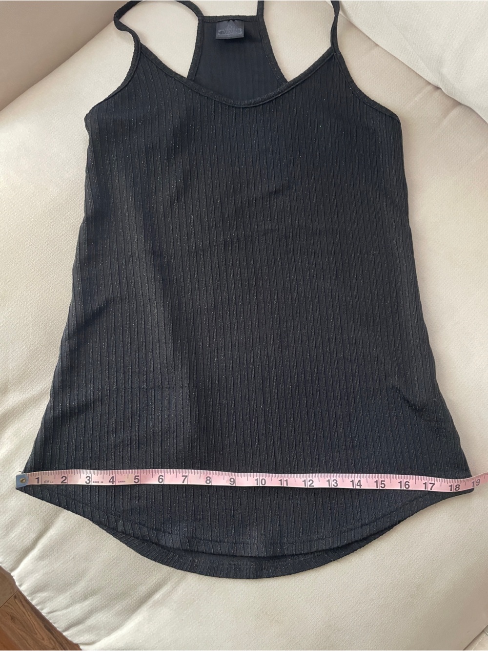 1 Black 1 Copper Ribbed Sleeveless Tank Tops | Subtle Playful Shimmer | HB Shop - Picture 9 of 15